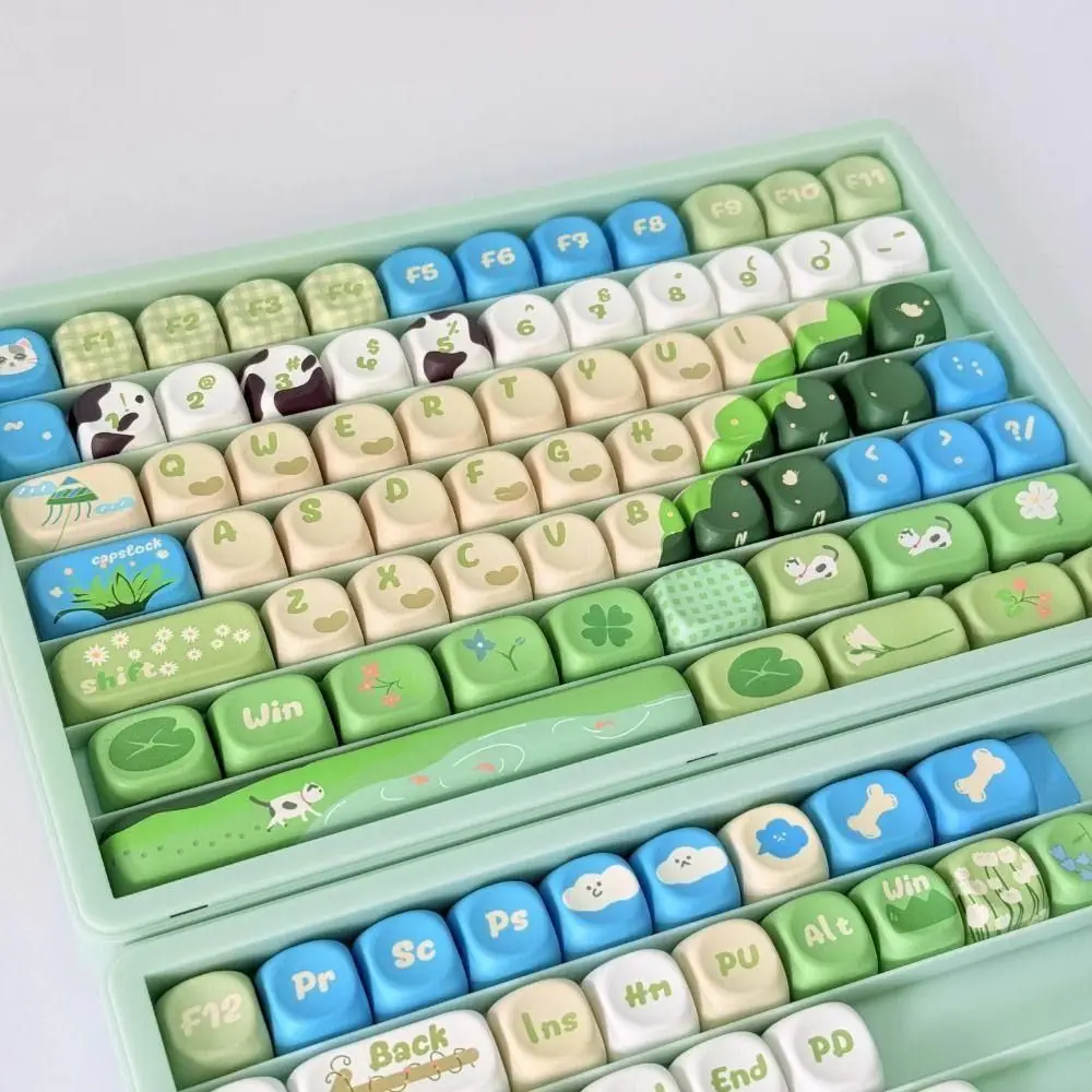 New Dustproof Keycap Storage Box Stackable Multicolor Options Keycap Organizer Transparent Lid Slotted Tray Keyboard Maintenance