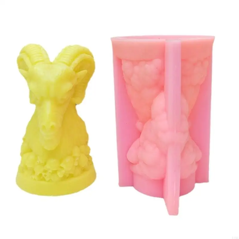 R3MC Easy Demoulding Silicone Maker Mold Skull Goat for Artisans