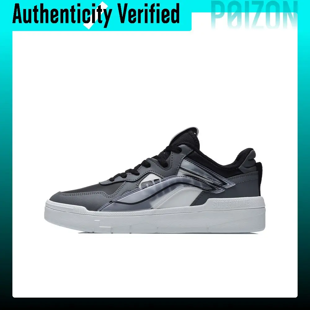 Li Ning EVA Comfortable Abrasion Resistant Breathable Abrasion Resistant Breathable Low top Skateboard Shoes Men's AECR003-3