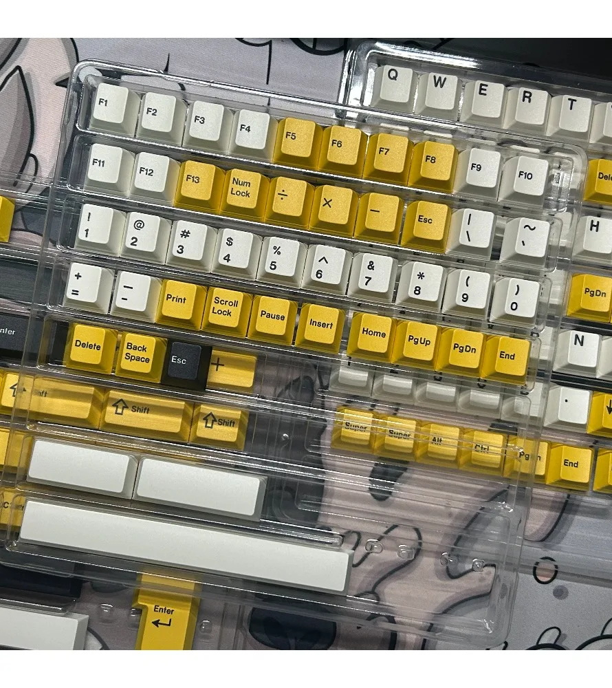Qinxia five-sided hot sublimation original pbt full set of keycaps including 7U compatible ALICE40