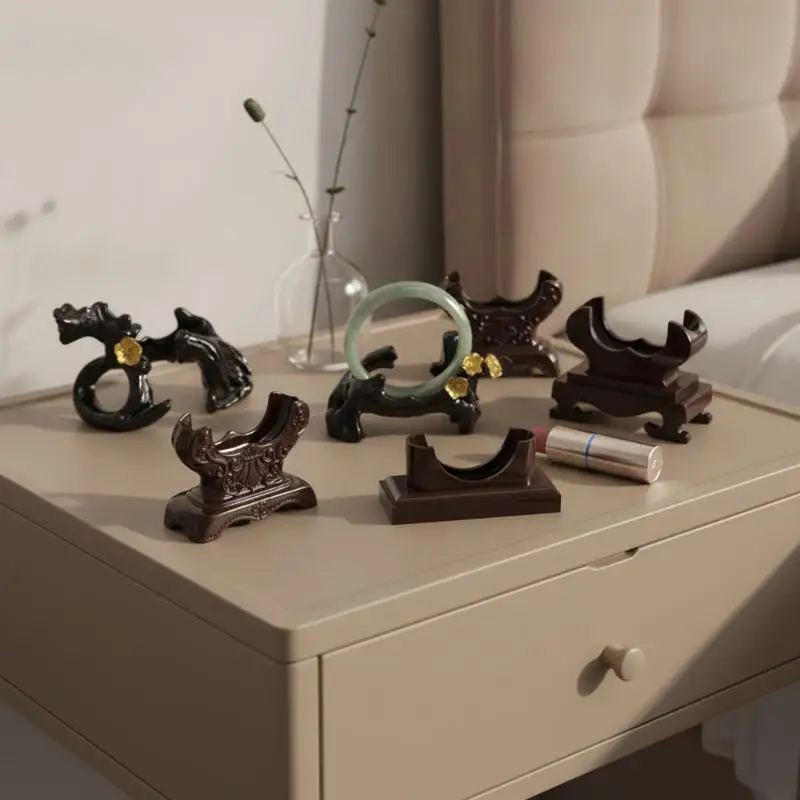 Resin Plum Blossom Bracelet Display Stand Stable Base Elegant Retro Design Perfect For Jewelry Stores Home Collection Display