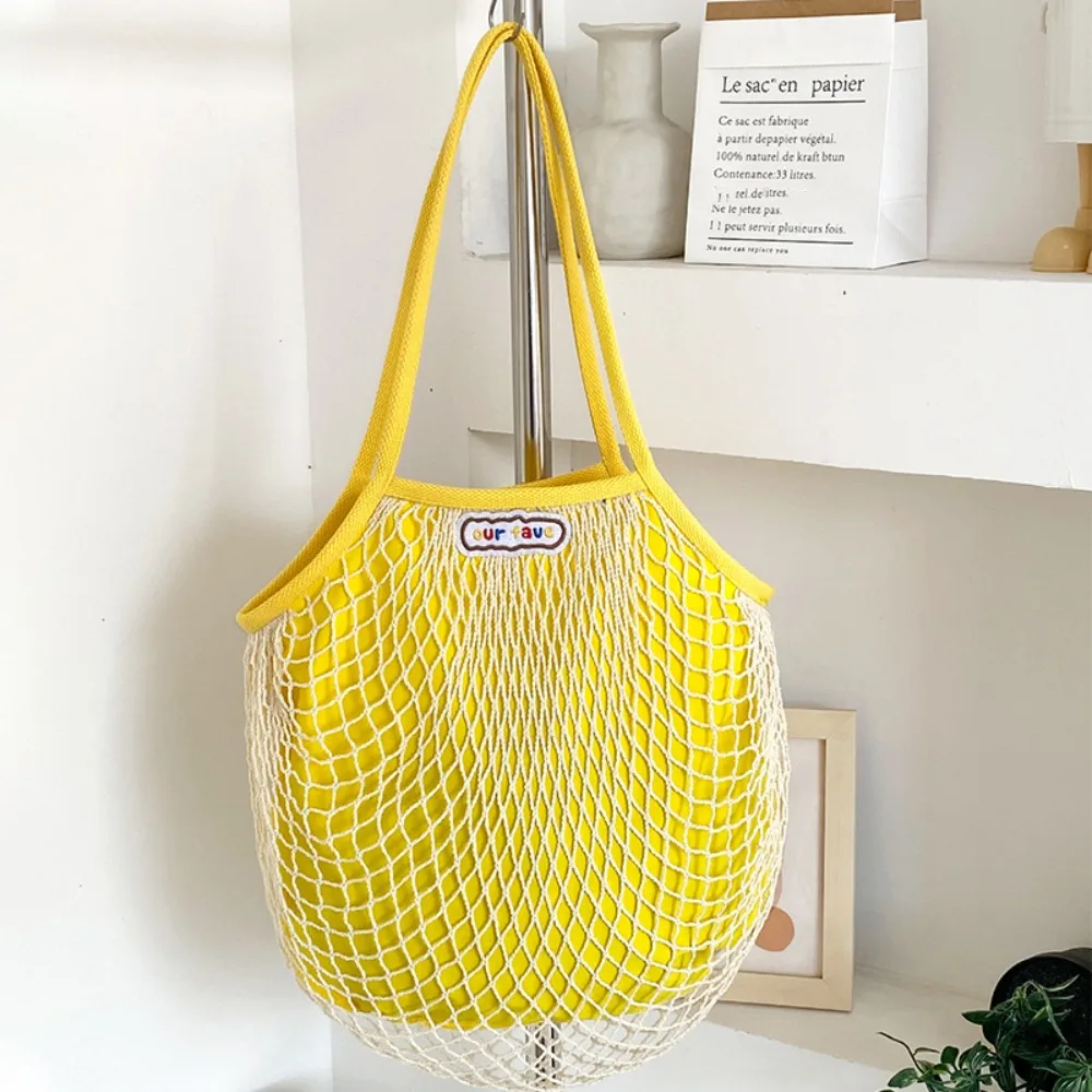 Fashion Summer Woven Shoulder Bag Large Capacity Fashion Hollow Out Weave Bag Handbag Simple Beach Handbag Women