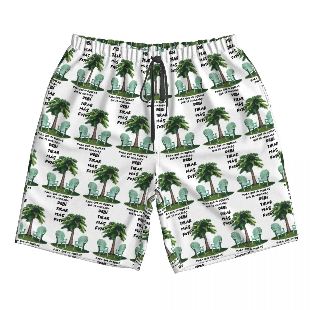 Bad Bunny DTMF Debi Tirar Mas Fotos Album Gift Lyric Trunks Beach Board Shorts Casual Quick Dry Swimming Summer Men Pants