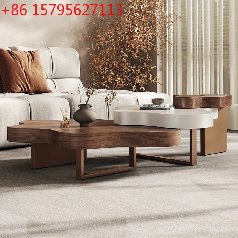 Italian light luxury cloud coffee table combination irregular creative designer home living room coffee table