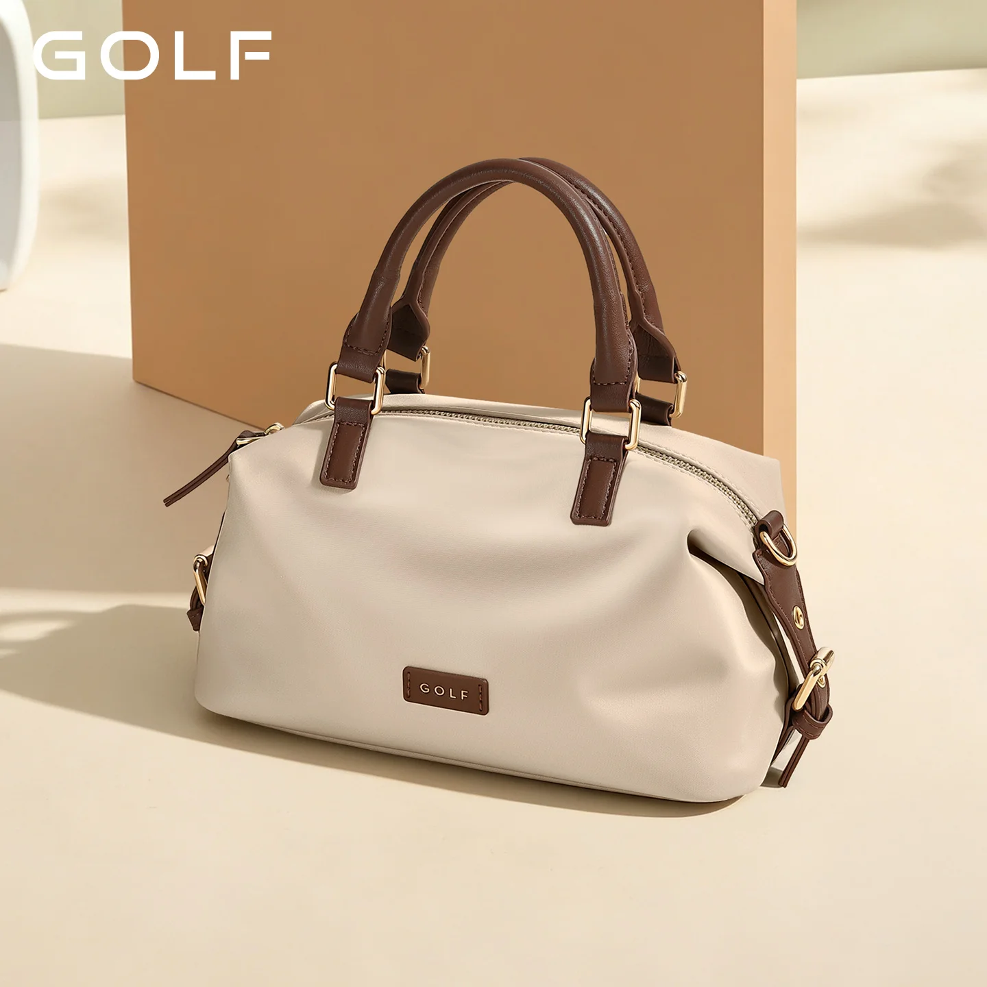 GOLF Women Nylon Crossbody Bag Waterproof Small Shoulder Handbag Lightweight Mobile Phone Purse Commuter Single Shoulder Bag
