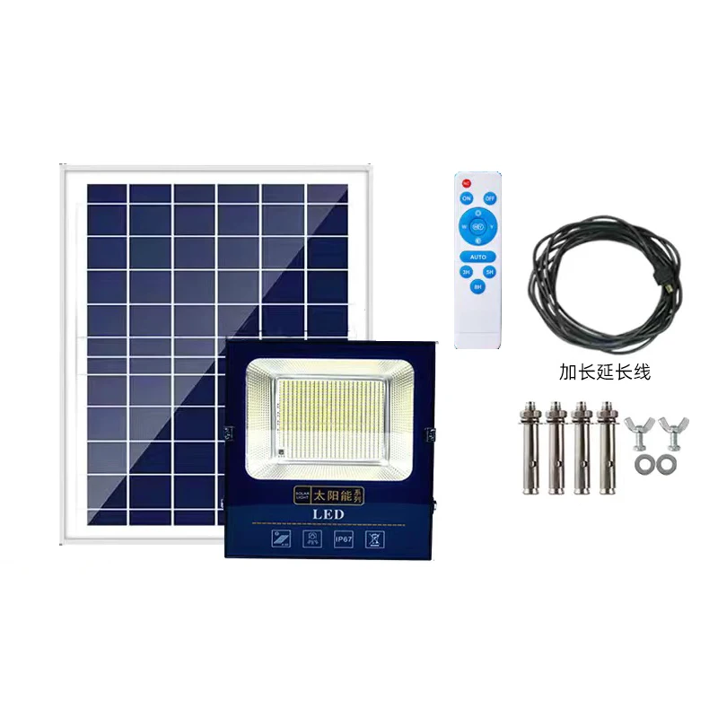 180W Solar Panel Light With 5Meter Cable  Solar Outdoor Lamp Sun Night Light Waterproof  Solar Light Garden Emergency