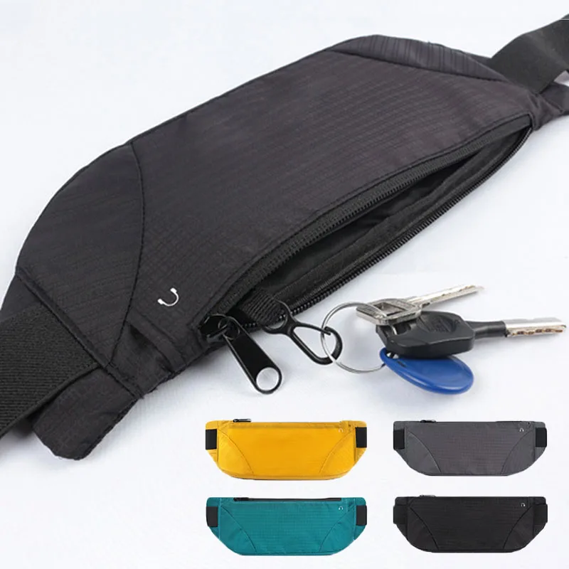 Colorful Waist Bag Waterproof Waist Bum Bag Running Jogging Belt Pouch Zip Fanny Pack Sport Runner Crossbody Bags Men And Women