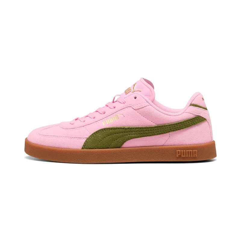 Puma Low Top Sneakers 400717-31 Pink Green T-Toe Retro Suede Casual Trainers Gum Sole Sport