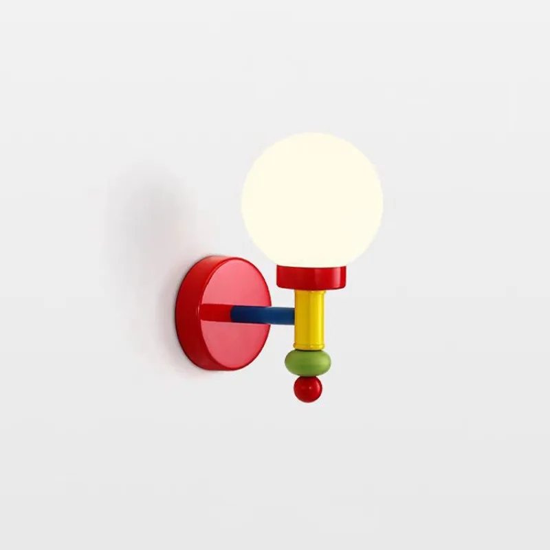 Vintage Medieval Color Wall Lamp for Living Room, Nordic Bedroom Kid's Room Decorative Wall Socnce, LED Wall Light for Bedroom