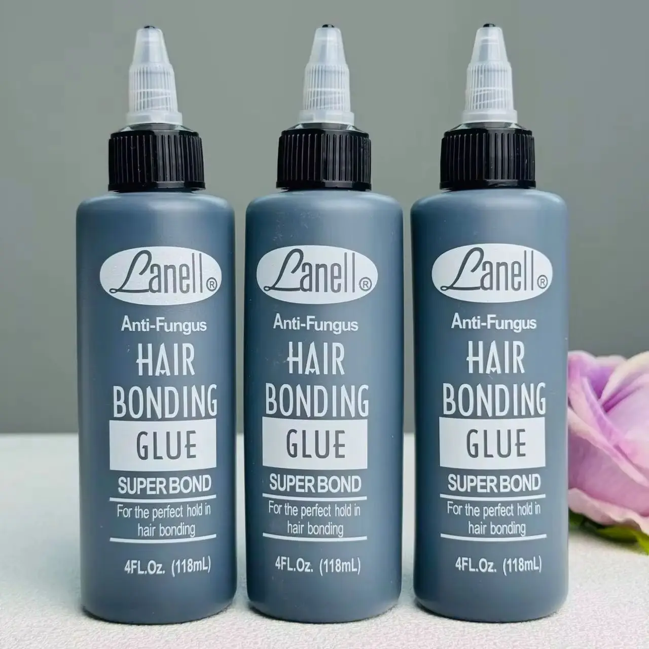 4ozLanelll SuperBond Anti-Fungus Hair Bonding Glue Strong Hold Invisible Waterproof Wig Glue For the perfect holdin hair bonding