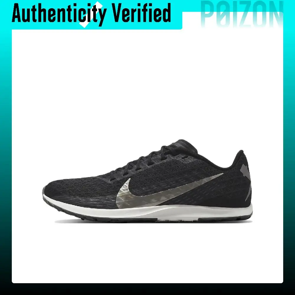 Nike Zoom Rival Waffle 5 Running Shoes Unisex Low Top Black/Coal Black/White/Metal Asphalt Gray CZ1804-001