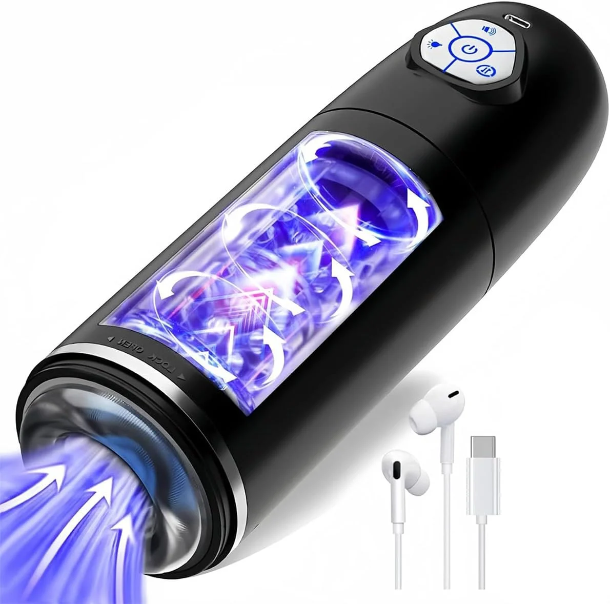 Automatic Piston Rotating Male Masturbator Telescopic Rotation Blowjob Cup Penis Pump Thrusting Sex Toys For Men Adult Goods