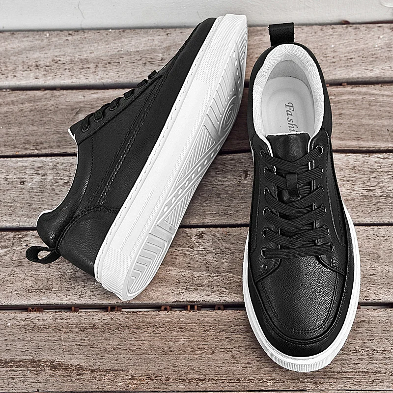 Men's New board shoes High quality fashion minimalist sporty style Black white Outdoor street Hot selling seasonal shoes