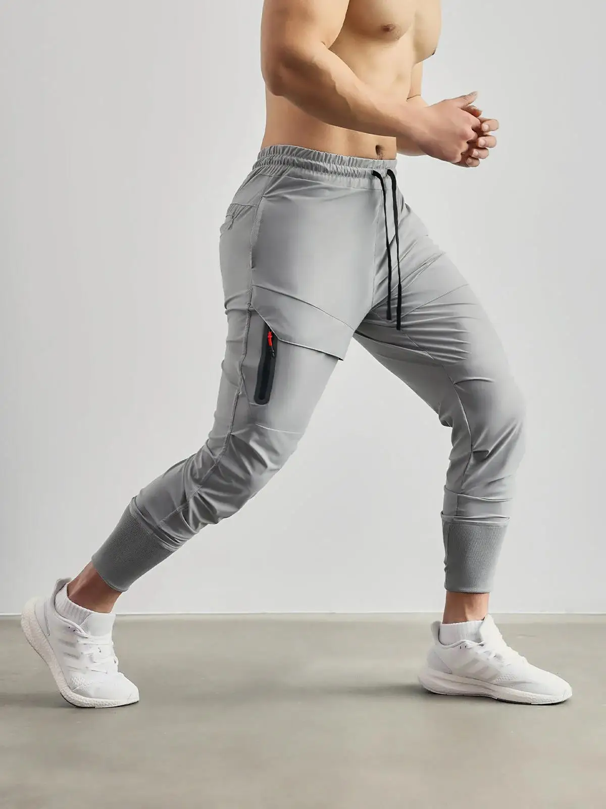 Pop Men's Joggers Fitness Sweatpants Slim Fit Training Exercise Gym Jogging Track Marathon Loose Fit Rigorer Coordinated Sportsw