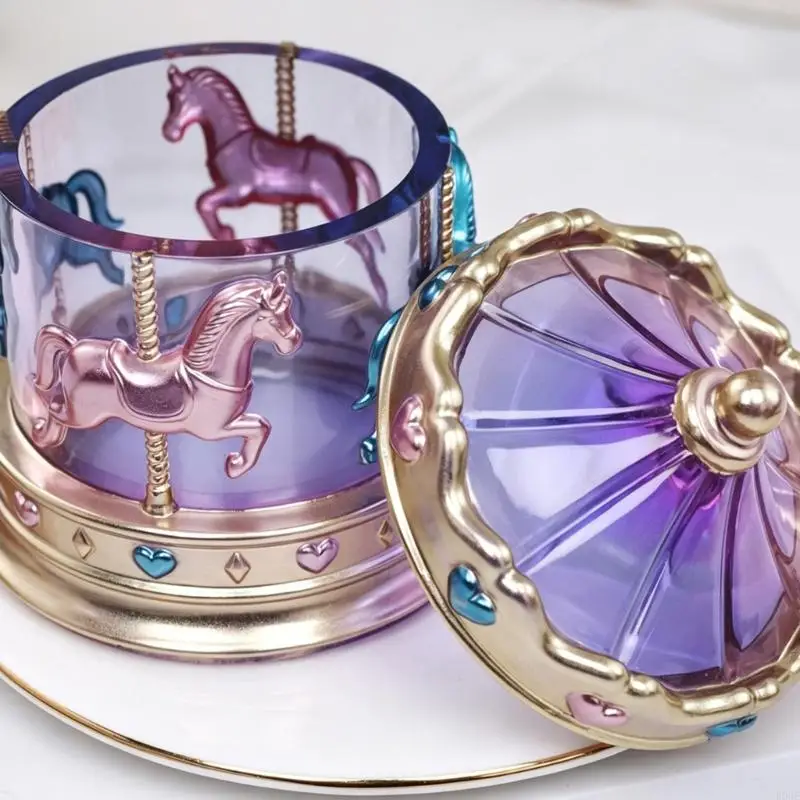 Decorative Carousel Silicone Mold Set for Resin Box and Cup Making E0BF